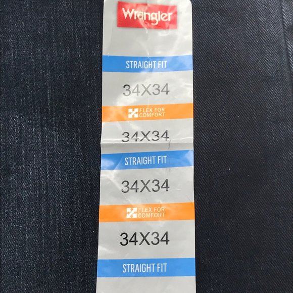 Wrangler Men's 34x34 Straight Fit Blue Jeans New With Tags - Picture 14 of 14